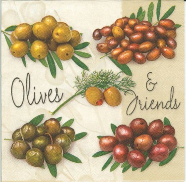 Dekorszalvéta - Variety Olives