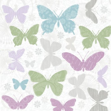 Dekorszalvéta - Soft Butterfly