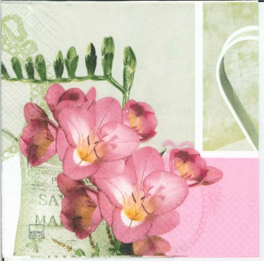 Dekorszalvéta - Freesia Vintage