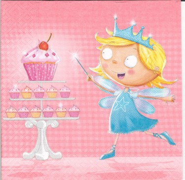 Dekorszalvéta - Cupcakes Fairy