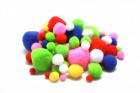Pompon vegyes 10-45 mm 100 db/cs