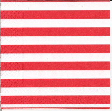Dekorszalvéta - Stripes Red