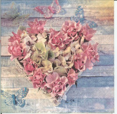Dekorszalvéta - Roses in Shape