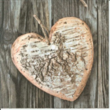 Dekorszalvéta - Wooden Heart