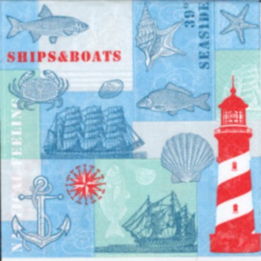 Dekorszalvéta - Nautical Feeling