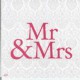 Dekorszalvéta - Mr&Mrs Pink
