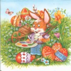 Dekorszalvéta - Rabbit Painter