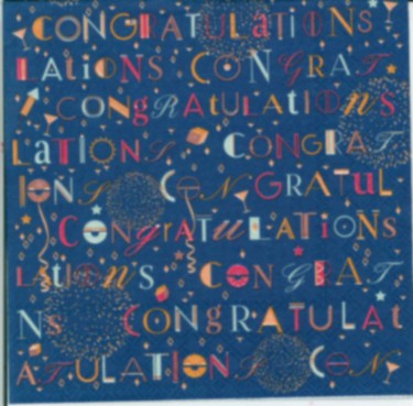 Dekorszalvéta - Congratulation