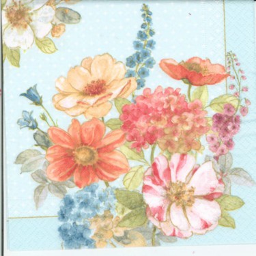 Dekorszalvéta - Cottage Flowers