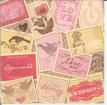 Dekorszalvéta - Romatic Stamps
