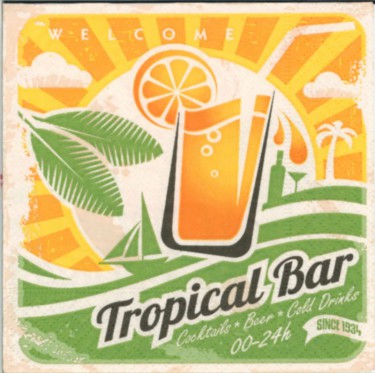 Dekorszalvéta - Tropical Bar (25x25 cm)