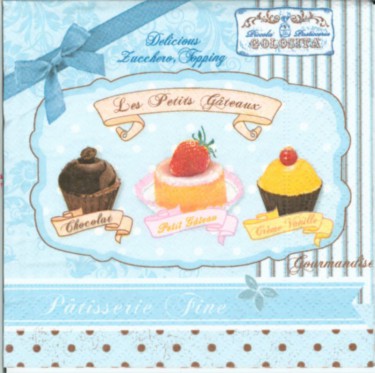 Dekorszalvéta - Petit Gateau (25x25 cm)