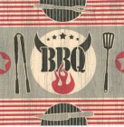 Dekorszalvéta - Five Star BBQ