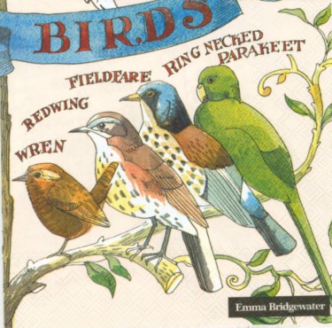 Dekorszalvéta - Garden Birds