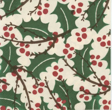 Dekorszalvéta - Holly And Berry