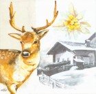 Dekorszalvéta - Mountain Deer