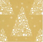 Dekorszalvéta - Sweet Merry Christmas, Gold