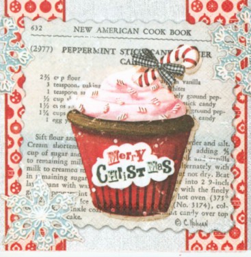 Dekorszalvéta - Christmas Cupcakes (25x25 cm)