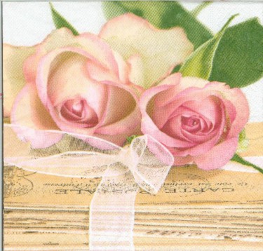Dekorszalvéta - Love Letters Rose