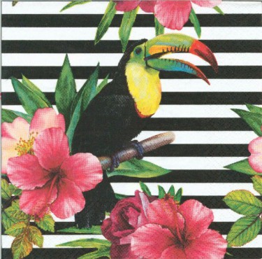 Dekorszalvéta - Rainbow Toucan