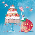 Dekorszalvéta - Strawberry Cake