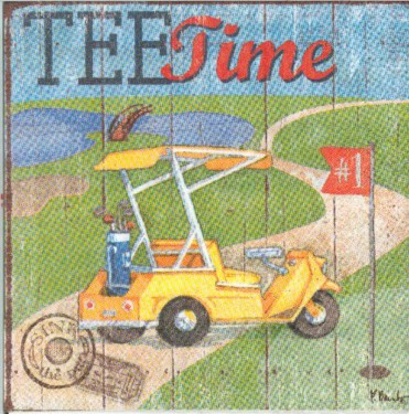 Dekorszalvéta - Tee Time (25x25 cm)