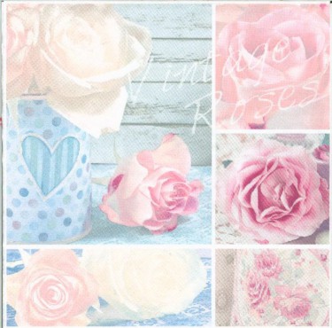 Dekorszalvéta - Vintage Rose