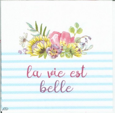 Dekorszalvéta - La Vie Est Belle, Light blue