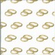 Dekorszalvéta - Rings Gold