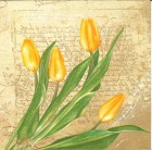 Dekorszalvéta - Bunch of Yellow Tulips