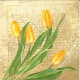 Dekorszalvéta - Bunch of Yellow Tulips