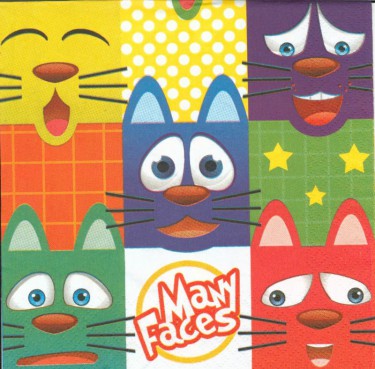 Dekorszalvéta - Many Faces of Cat