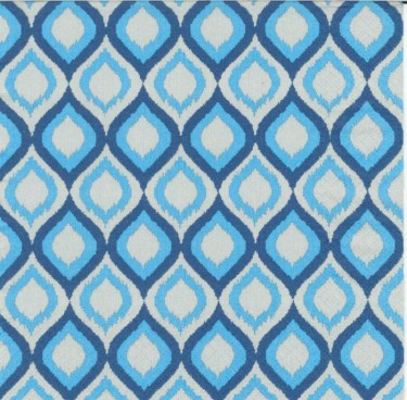 Dekorszalvéta - Ethnic Blue Pattern
