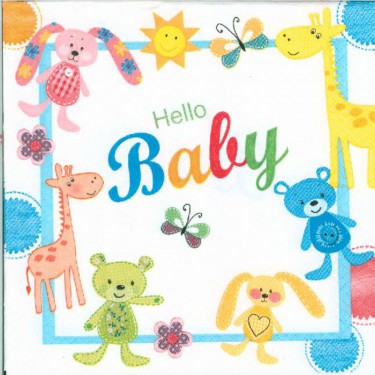 Dekorszalvéta - Hello Baby