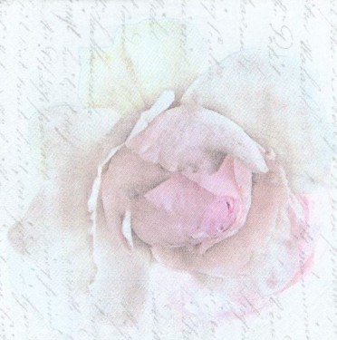 Dekorszalvéta - Pink Rose Letter