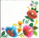 Dekorszalvéta - Floral Folk Frame