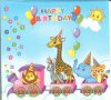 Dekorszalvéta - Happy Birthday Train