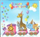 Dekorszalvéta - Happy Birthday Train