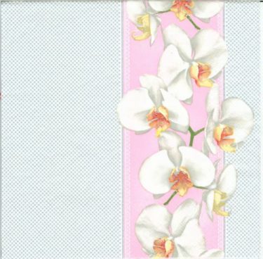 Dekorszalvéta - Tender Orchid in Pink