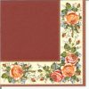 Dekorszalvéta - Vintage Roses Scarlet