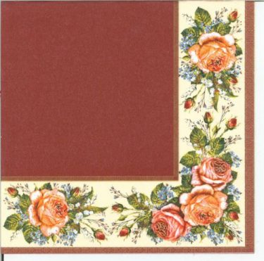 Dekorszalvéta - Vintage Roses Scarlet