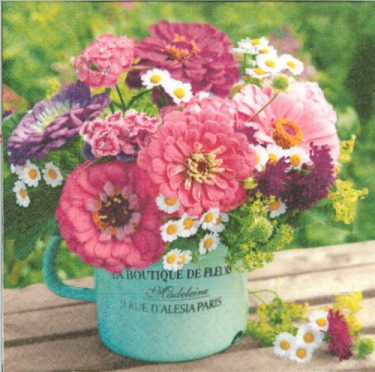 Dekorszalvéta - Bouquet de Jardin