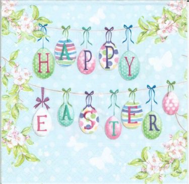 Dekorszalvéta - Happy Easter Eggs