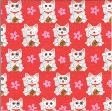 Dekorszalvéta - Maneki-neko