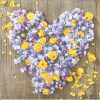 Dekorszalvéta - Flowers and Love Power