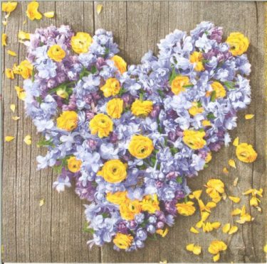 Dekorszalvéta - Flowers and Love Power