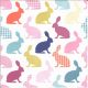 Dekorszalvéta - Bunny Pattern Retro
