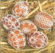 Dekorszalvéta - Easter Eggs in Lace