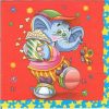 Dekorszalvéta - Elephant with Popcorn