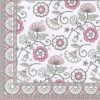 Dekorszalvéta - Kalamkari Pink